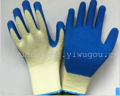 21 yarn dipped rubber gloves, Wear and the cut resistant labor protection gloves