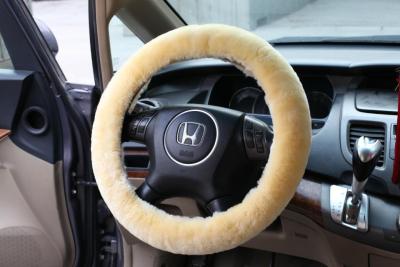 Wool steering wheel sleeve for wool steering wheel cover