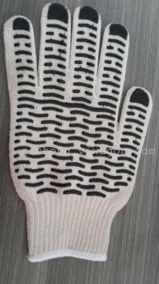 The white ten-pin bead wave pattern, 800 g cotton gloves