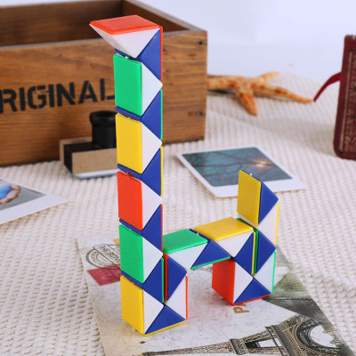 Jiyang wa puzzle toys 24 section pull line board large magic ruler rubik's cube mix wholesale
