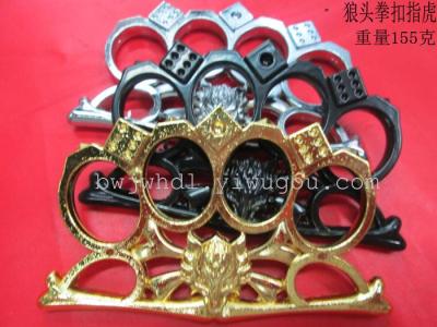 Tiger fist stab Lotus iron rings hand self-defense weapon fighting Tigers head buckle
