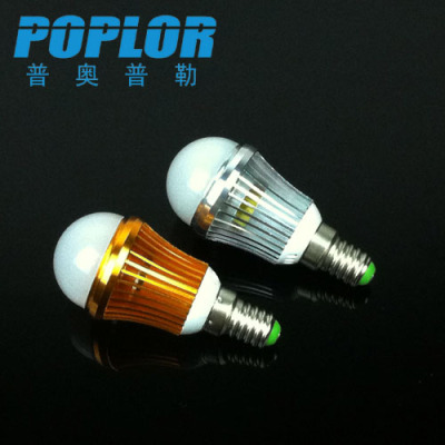3W/ LED candle lamp / PC cover / aluminum / LED ball bulb /COB bulb lamp / IC constant current / LED lamp