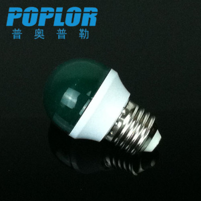 3W/LED bulb lamp /G45/ plastic LED lighting /LED lamp / colour bulb/ green COVER /PC material