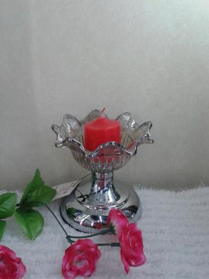 Simple Crystal Glass Candlestick
