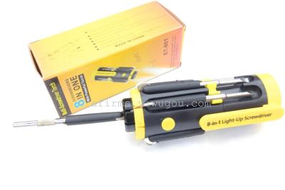 801 Multi-Functional Screwdriver Hardware Flashlight Manual Tool Kit Tools Vehicle Tools