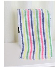 Small colour-striped towels