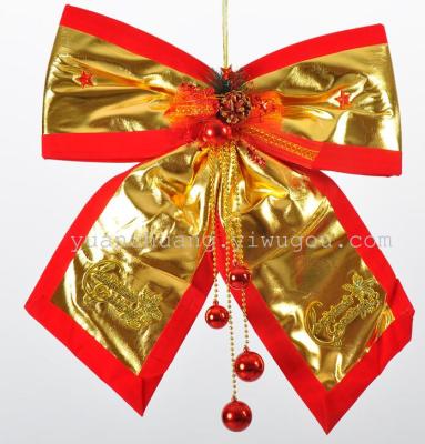 Big model bow decoration Christmas tree ornaments Christmas ornaments showcase scenes decorate dress up props