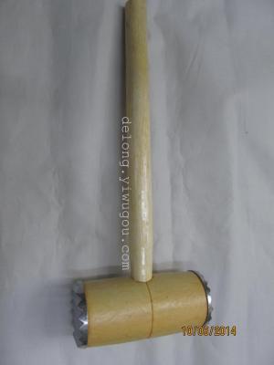 Meat hammer with wooden handle