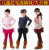 Girls in autumn and winter children brushed napping thick warm tights primer