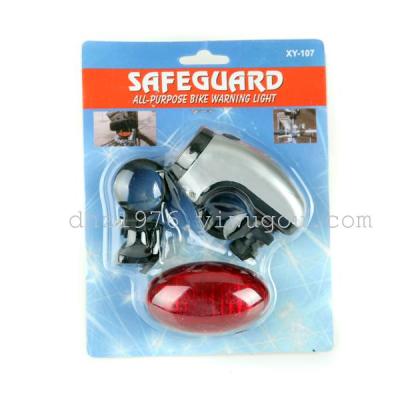 Bicycle taillights 001 before egg-shape headlight taillight 5LED 5LED red taillights