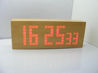 Second display wood clock,desk clock,electric clock