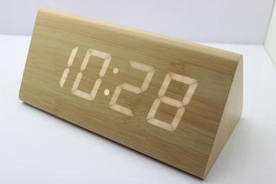 Big Size Triangle Wood Clocks,Desk Clocks,Alarm Clocks