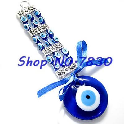 EVIL EYE PROTECTION GLASS CHARM and BLESSING