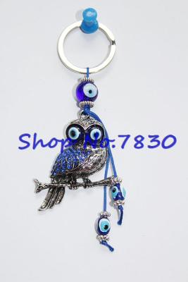 Blue evil eye owl key wholesale