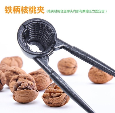 K106 Nutcracker wholesale factory direct iron handle Korea creative supplies alloy Walnut pliers