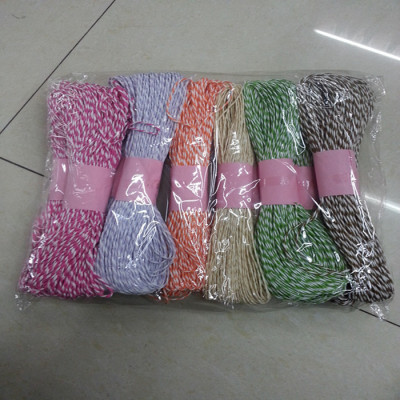 Wholesale Sales 1.1 Double-Strand Two-Color Paper String ,DIY Handmade Material, Kindergarten Woven Material