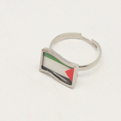 1 Color Alloy Flag Ring