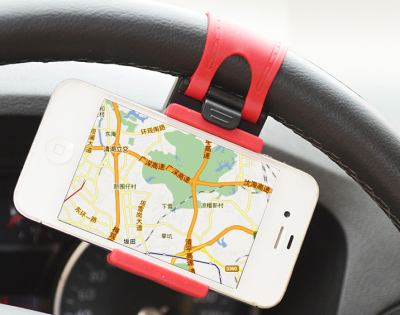 New universal car phone bracket car navigation frame retractable clip//car wheel mobile holder