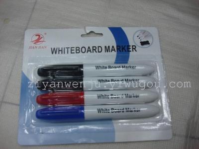4 PCs blister card white board pen