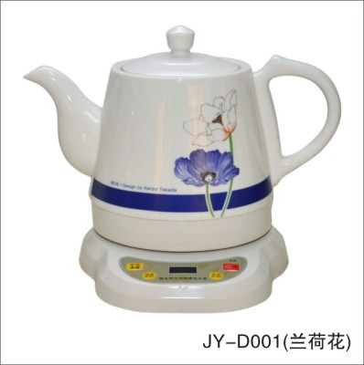 Blue water lily computer Board Jia Xuan, a genuine handicraft ceramic balloons flowers gift automatic electric kettle