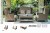 High-end atmosphere/PE rattan sofa/indoor and outdoor rattan sofa Villa sofa
