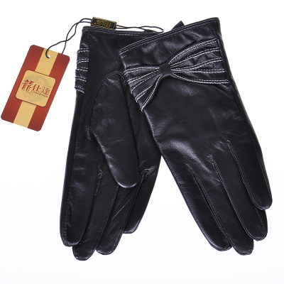 Autumn and winter plus wholesale ladies leather gloves cashmere mittens Korean Sheepskin gloves