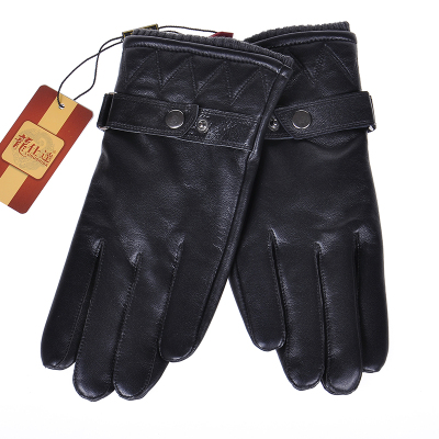 Wholesale men's fall/winter leather gloves and wool mittens Korean Sheepskin gloves