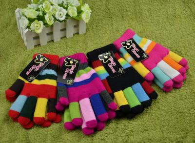 6 color double layer knitted gloves factory direct female gloves gloves