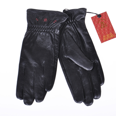 Autumn and winter plus wholesale ladies leather gloves cashmere mittens Korean Sheepskin gloves