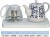 T109 Jia Xuan, a genuine craft plain blue-and-white ceramic automatic electric kettle gift