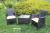Outdoor leisure furniture lounge chair/cane furniture balcony balcony garden table and chairs set of three