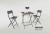 Plastic  wood folding chair folding wood table and chairs set garden table and chairs