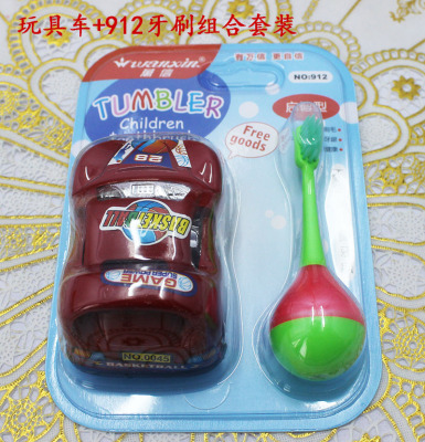 912 tumbler soft bristle children 's toothbrush small toys six toothbrushes per box wholesale