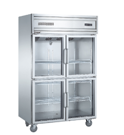 Vertical Hotel Supplies Supermarket Display Cabinet Kitchen Supplies Refrigerated Cabinet