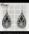 Jet Black White double teardrop-shaped earrings 2015 best costume jewelry with Joker