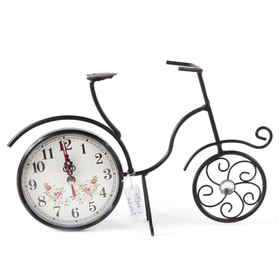 Creative European Clock Desk Clock Antair Nightstand Iron Bicycle Clock Retro Love