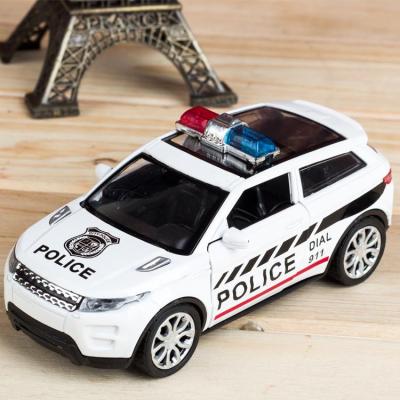 1:32 BMW Mini Porsche Lamborghini Land Rover Alloy Jai Police Car Door can Open