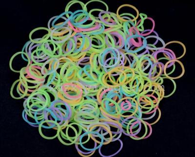 200 DIY Rainbow factory direct luminous of elastic rubber bands rubber bands with educational toys