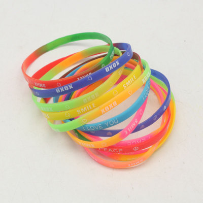 Mixed Color Silicone Bracelet