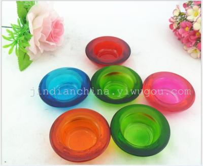 Wholesale glass candle holder coffee shop, candle holder candlestick ornaments Valentine candle holder can specify color