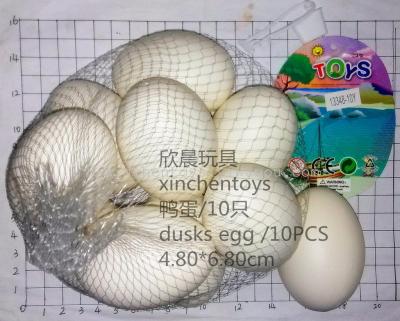 Simulation white duck egg, salted duck eggs, egg crafts, egg-shaped plastic toys