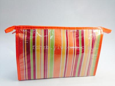 Stripe size Briefcase. cosmetics bag. wash bag