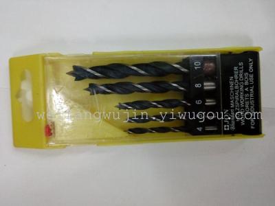5pc masonry drill bits-plastic box-black
