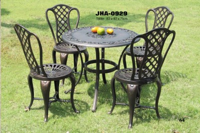 High quality cast aluminum outdoor leisure furniture garden table and chairs