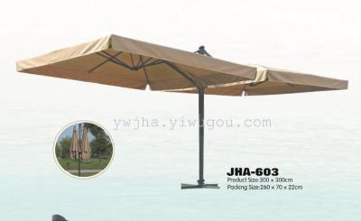Outdoor large Roman umbrella double umbrella 360 ° rotating sun umbrellas
