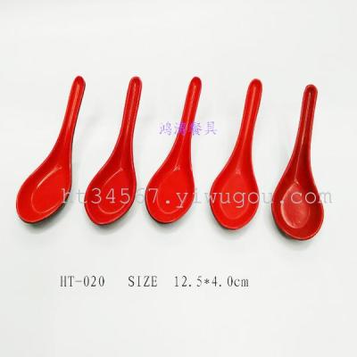 The double color tone Chinese melamine manufacturers selling wonton spoon 020