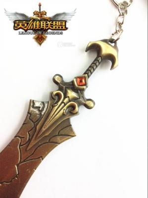 Anime Peripheral Weapon Keychain Model League of Legends Pendant