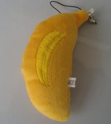 Plush banana fruit pendant pendants