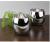 European silver electroplating factory direct glass round drum Candle Cup ball cup holder