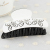 New Three Butterfly Barrettes Acrylic Material Diamond Black and White Series Grip